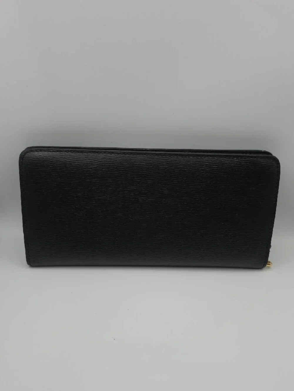 Ralph Lauren Black Wallet with Gold RL Plaque